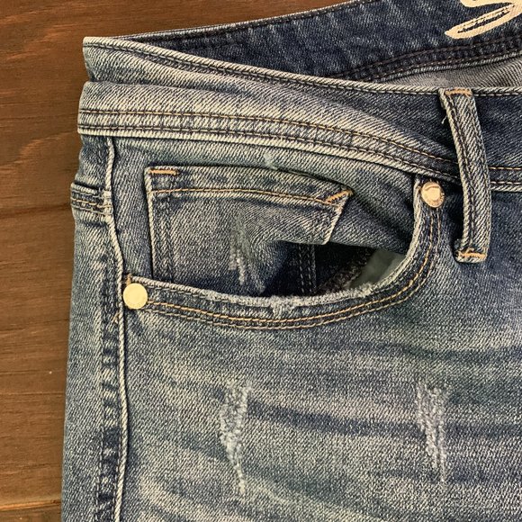 Gently Worn Seven 7 Limited Edition MidRise Stretch Novelty Ashbury Skinny Jeans - Picture 9 of 16